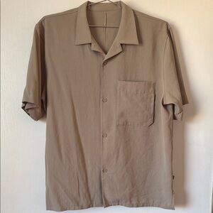 lululemon athletica Tan Casual Button Down Shirt